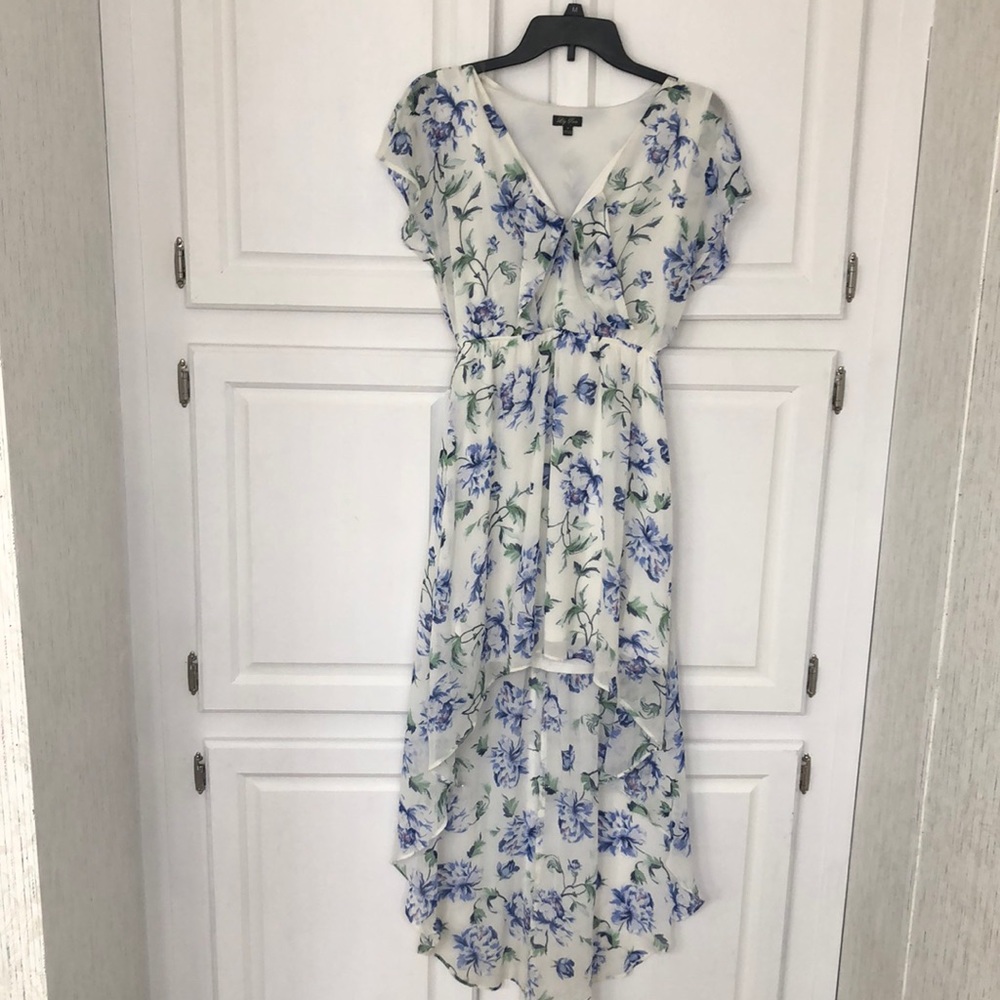 High-low floral dress